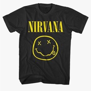 NWOT NIRVANA SMILE FACE MENS SMALL T-SHIRT